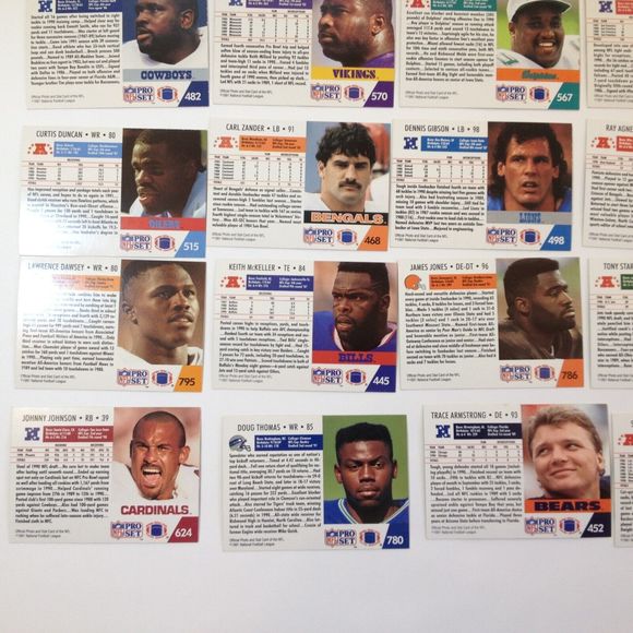 22 Vintage Pro Set Football Cards 1991 - Picture 9 of 10